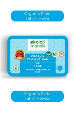 Organik Glutensiz Sade Tahin Helvası 200 Gr / Organic Gluten-Free Plain Tahini Halva 200 Gr