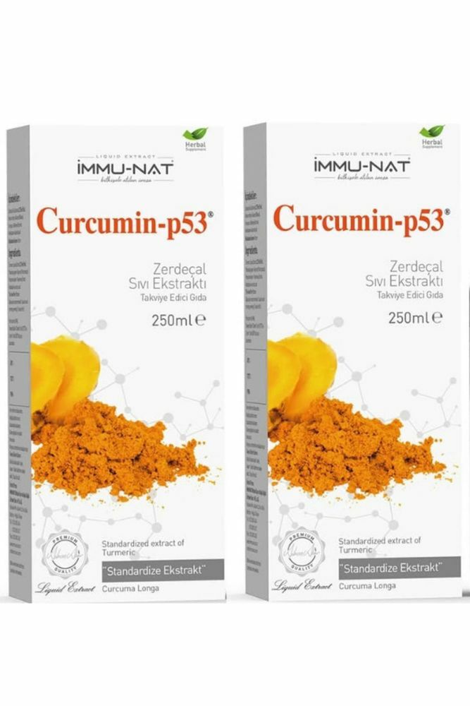 İmmu-Nat Zerdeçal Ekstraktı Curcumin-p53 250 ml (2 Adet)