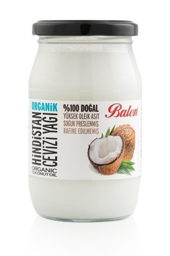 Balen Organik Hindistan Cevizi Yağı 300g Organik Sertifikalı Hindistan Cevizi Yağı Saf
