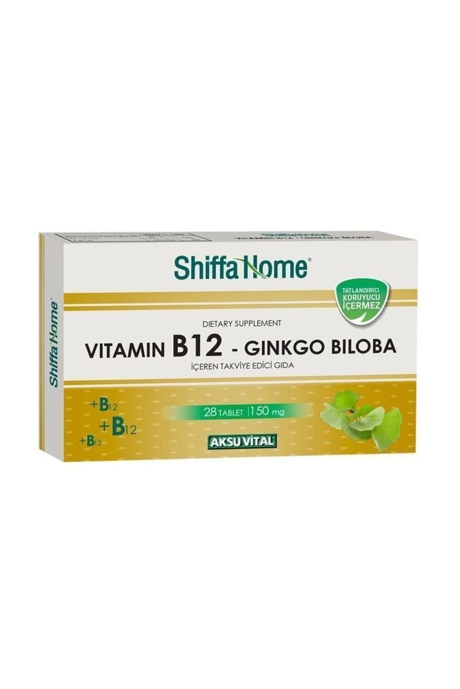 Shiffa Home Bitkisel Vitamin B12 Gingko Biloba Tablet