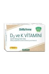 Shiffa Home Aksu Vital Bitkisel D3 Ve K2 Vitamini 1300 mg Kapsül