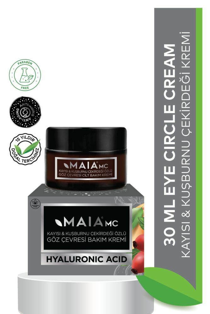 Maia mc Eye Circle Cream Hyaluronic Asit Kayısı & Kuşburnu Çekirdeği Özlü Krem