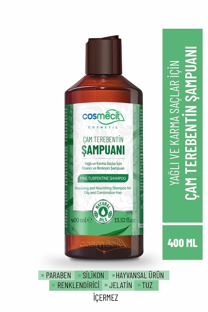 Yağlı Ve Karma Saçlar Için Onarıcı & Besleyici Çam Terebentin Şampuan 400ml