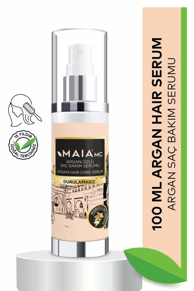 Maia mc Argan Hair Care Serum Her Saç Tipi Için Uygun Saç Bakım Serumu 100 ml Durulamasız