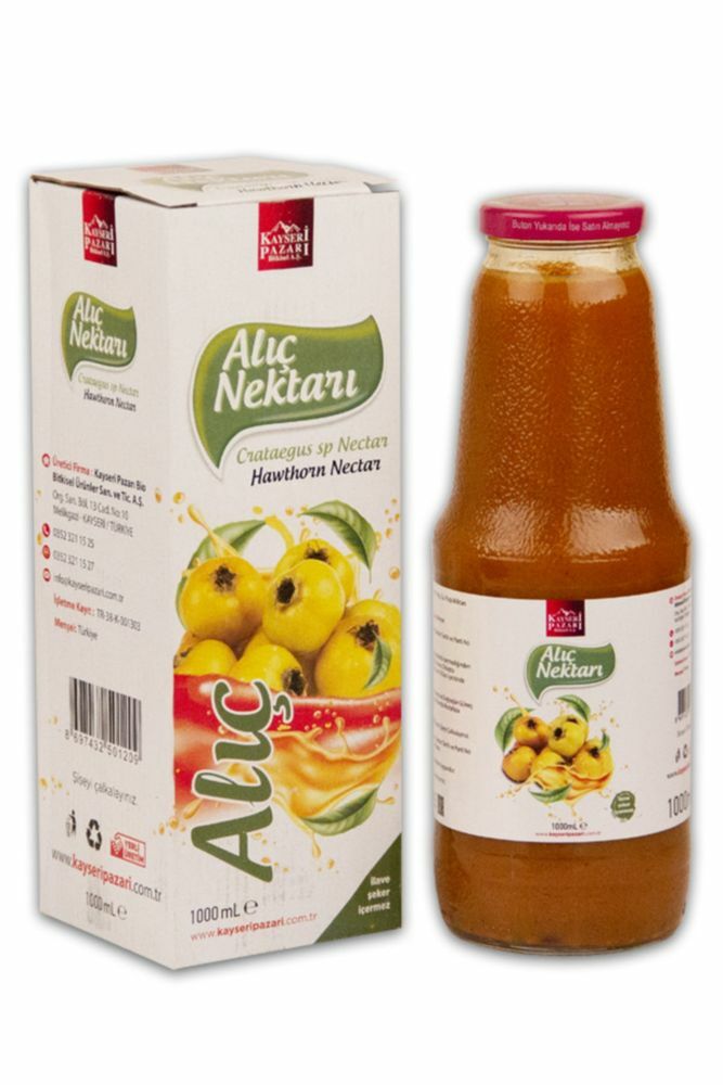 Kayseri Pazarı Alıç Nektarı 1000 ml Cam Şişe