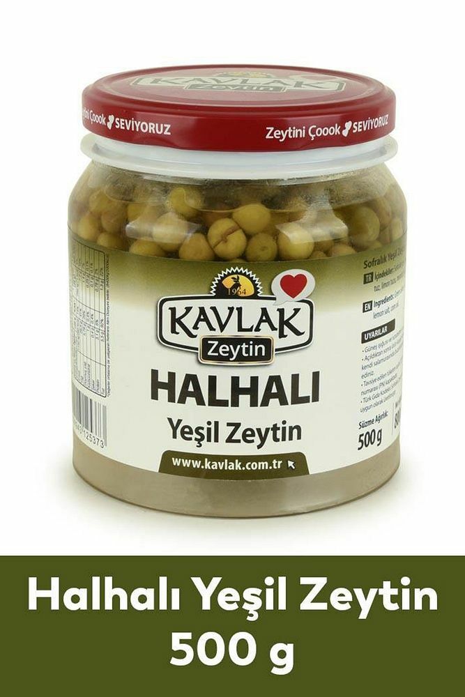 Halhalı Yeşil Zeytin 500 Gr