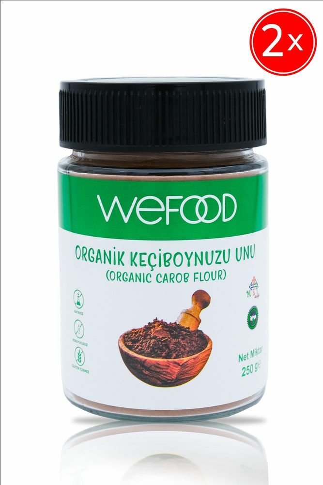 Wefood Organik Keçiboynuzu Unu 250g (2 Adet)