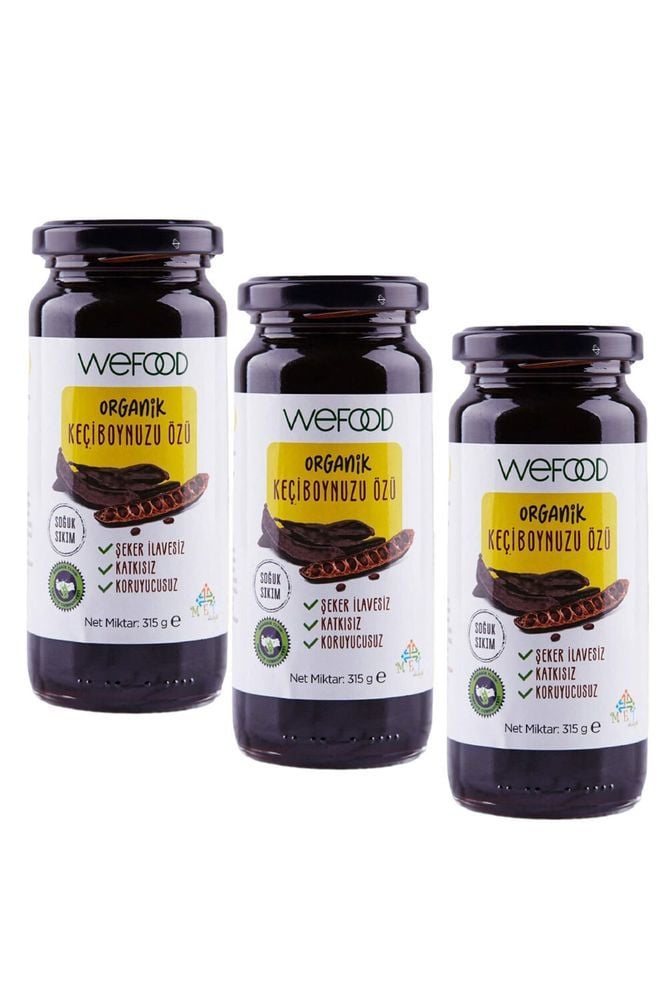 Wefood Organik Keçiboynuzu Özü 315g (Soğuk Sıkım) (3 Adet)
