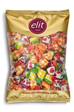 Karışık Meyve Dolgulu Bonbon Şeker 1kg Glutensiz