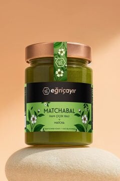 Matchabal Ham Çiçek Balı + Matcha 420g
