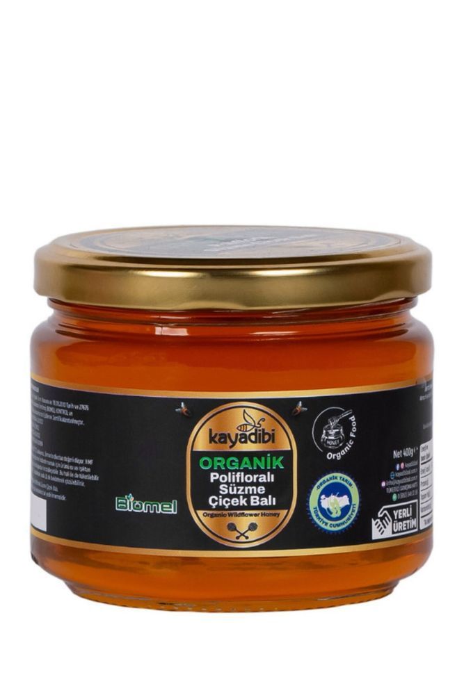 Kayadibi Organik Polifloralı Süzme Çiçek Balı 400g