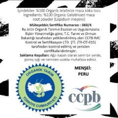 Ayhan Ercan Organik Jelatinize Maca Kökü Tozu 100g