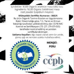 Ayhan Ercan Organik Jelatinize Maca Kökü Tozu 100g