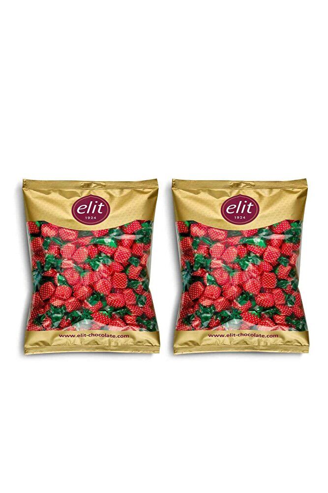 Çilek Dolgulu Şeker 1kg 2'li Set (2X1KG) Glutensiz
