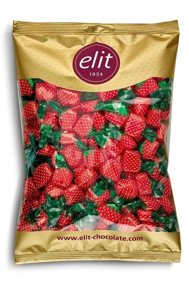 Çilek Dolgulu Bonbon Şeker 1kg Glutensiz