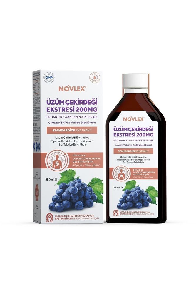 novlex ® Üzüm Çekirdeği Ekstresi Ve Piperin 250 ml