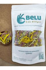 Belu Gıda Atölyesi Karışık Sebzeli Erişte 250g Ispanaklı, Kırmızı Pancarlı, Zerdeçallı Karışım Vitamin Deposu