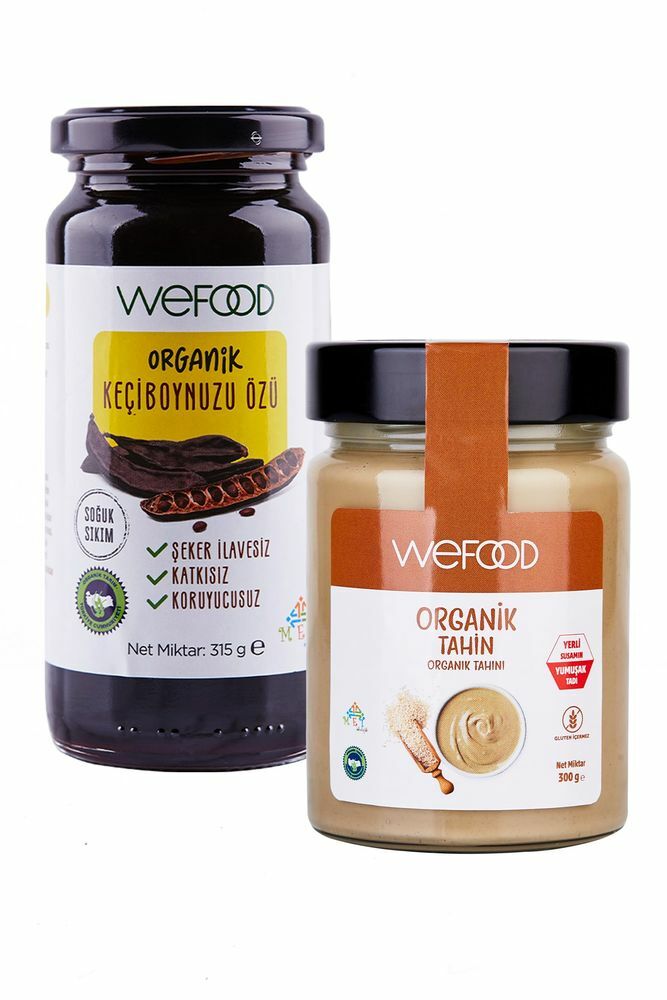 Wefood Organik Tahin 300g + Organik Keçiboynuzu Özü 315g