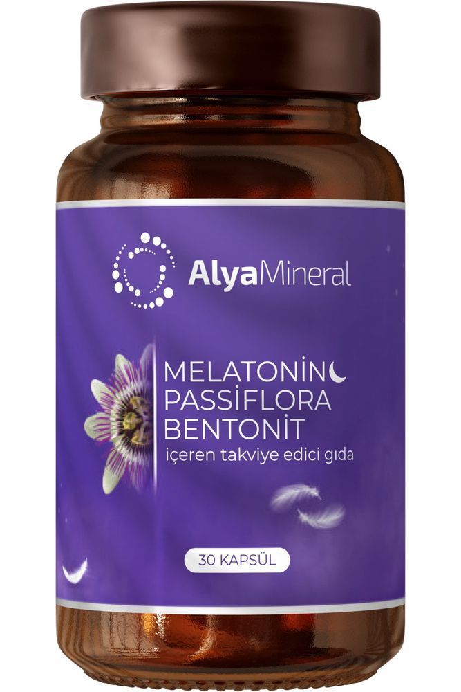 alya mineral Melatonin Passiflora Bentonit İçeren Takviye Edici Gıda
