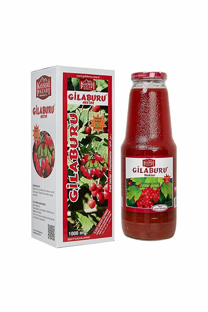 Kayseri Pazarı Organik Gilaburu Nektarı Şeker İlavesiz 1000 ml