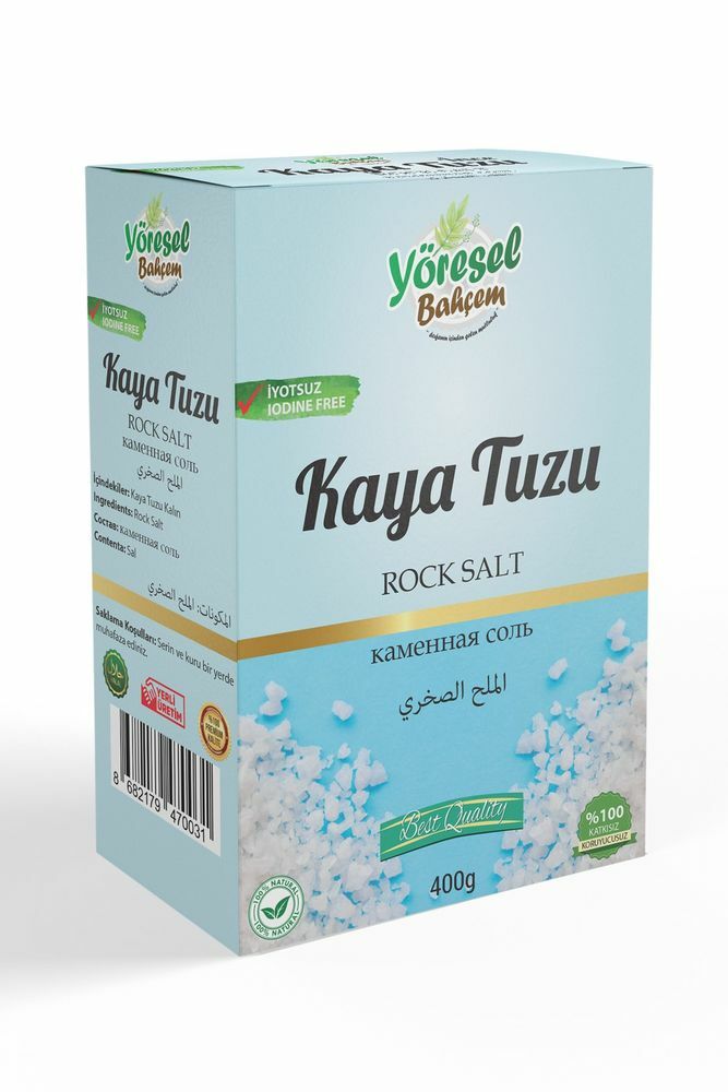 Yöresel Bahçem Kaya Tuzu Kalın 400g