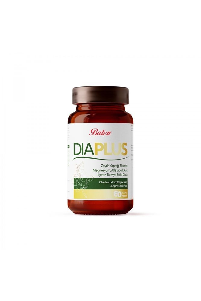 Balen Dia Plus Zeytin Yaprağı Magnezyum & Alfa Kapsül 655 mg *60 Kapsül