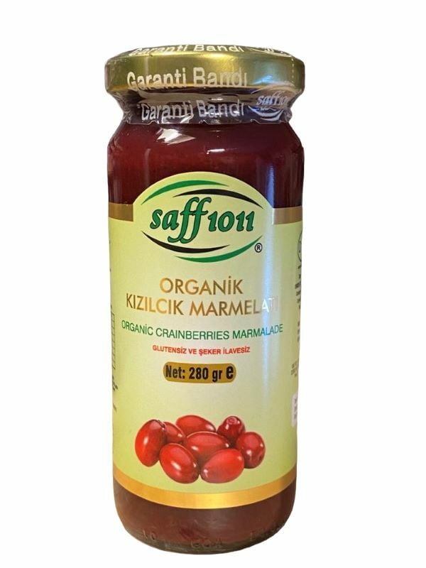 Saff 1011 Organik Kızılcık Marmelatı 280g