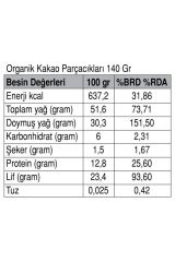 Güzel Ada Gıda Organik Ham Kakao Parçacıkları 140g