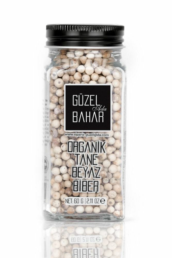 Güzel Ada Gıda Organik Tane Beyazbiber 60g