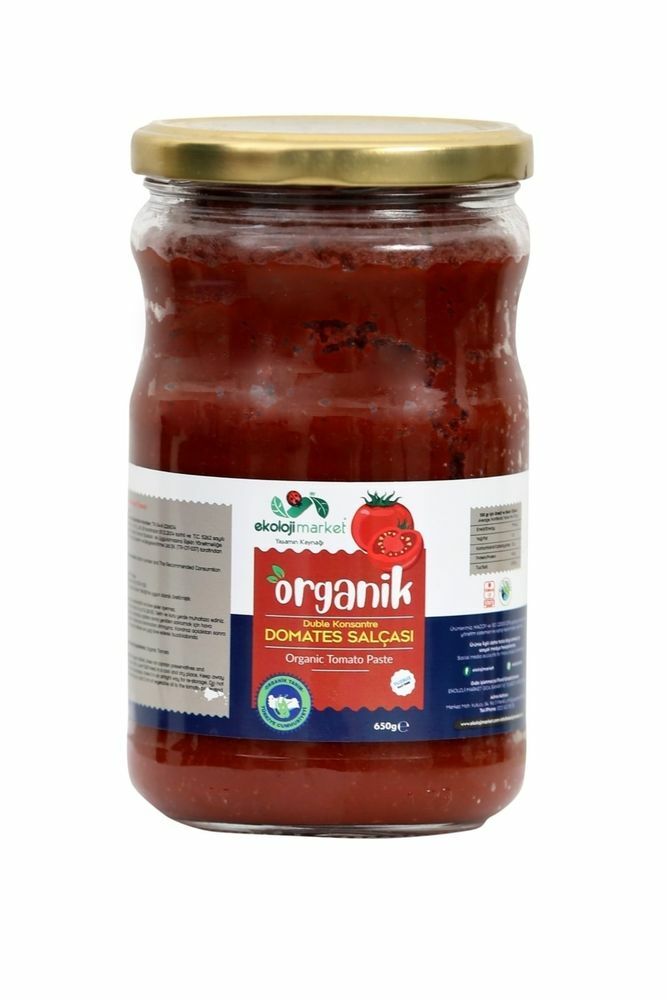 Ekoloji Market Organik Domates Salçası  Tuzsuz 660g