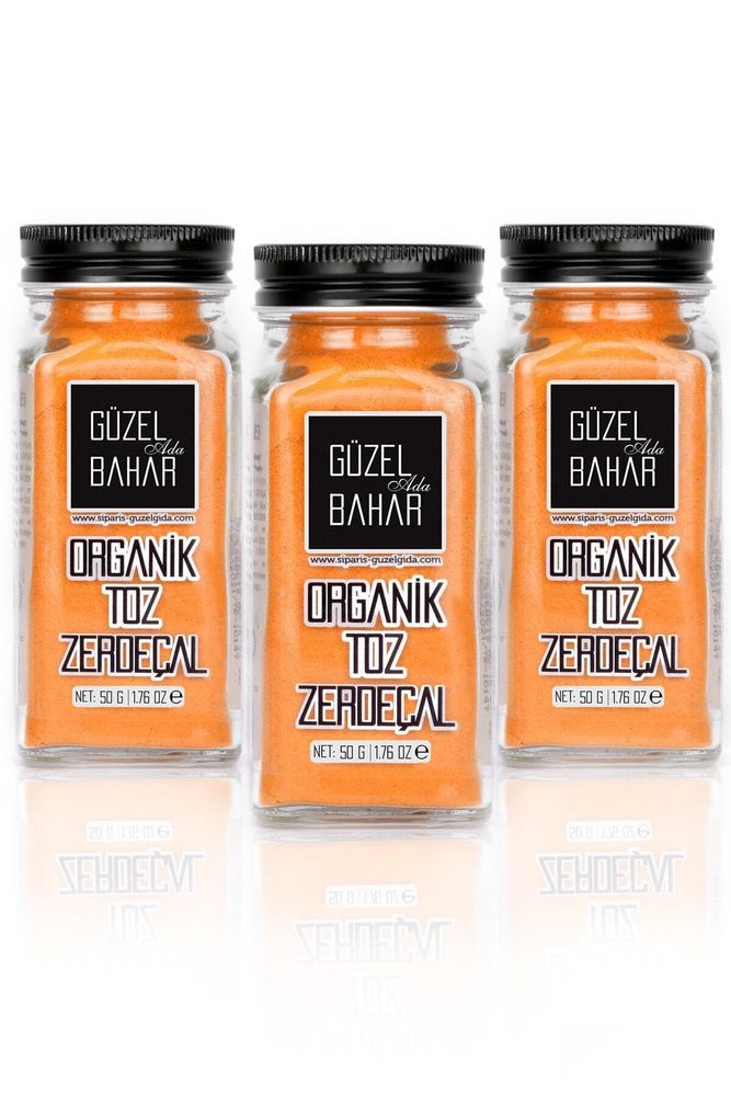 Güzel Ada Gıda Organik Zerdeçal 50g (3 Adet)