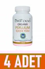Organik Psyllium Karnıyarık Otu Tozu 250gr (4 Adet)