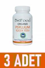 Organik Psyllium Karnıyarık Otu Tozu 250gr (3 Adet)