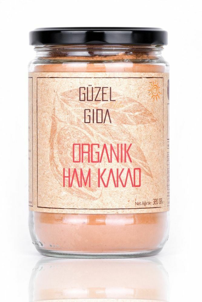 Güzel Ada Gıda Organik Glutensiz Ham Kakao Tozu 320g