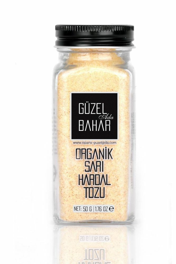 Güzel Ada Gıda Organik Sarı Hardal Tozu 50g