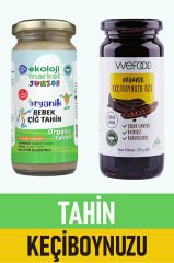 Organik Çiğ Tahin 230 gr + Organik Keçiboynuzu Özü 315 gr
