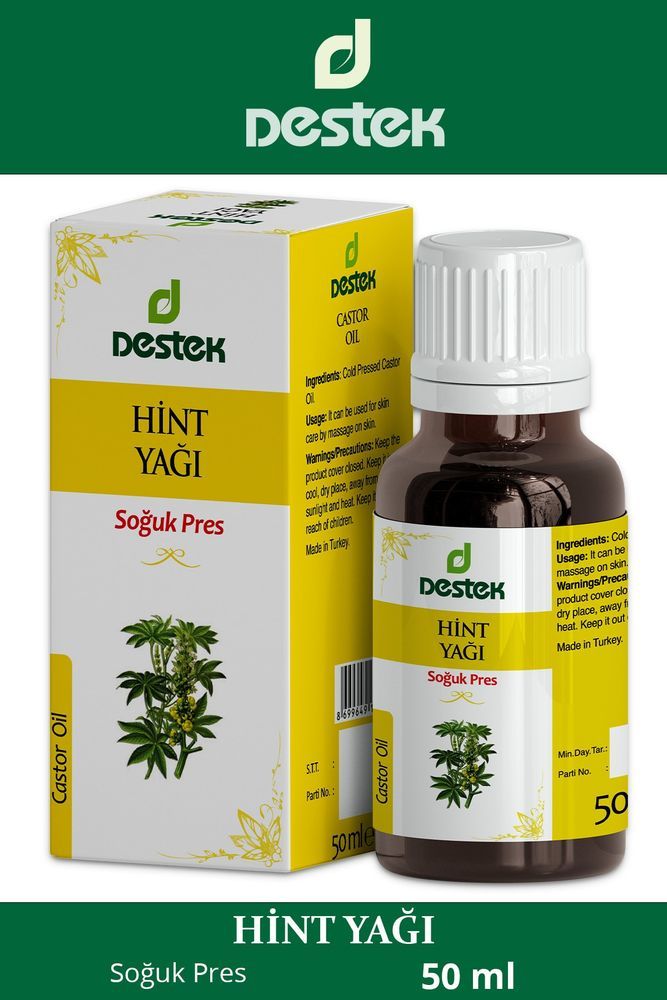 Destek Hint Yağı Soğuk Pres 50 ml