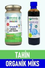 Organik Çiğ Tahin 230 gr + Organik Miks Anne 315 gr