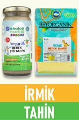 Organik Çiğ Tahin 230 gr + Organik Bebek İrmiği 350 gr