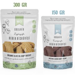OG Natural Organik Keçiboynuzlu ve Zeytinyağlı Bebek Bisküvi Seti +6 Ay