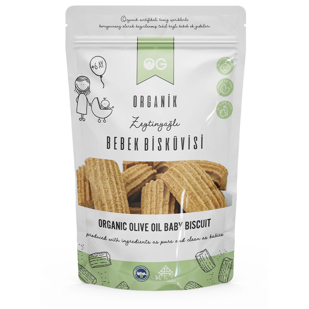 OG Natural Organik Bebek Bisküvisi 300 Gr +6 Ay
