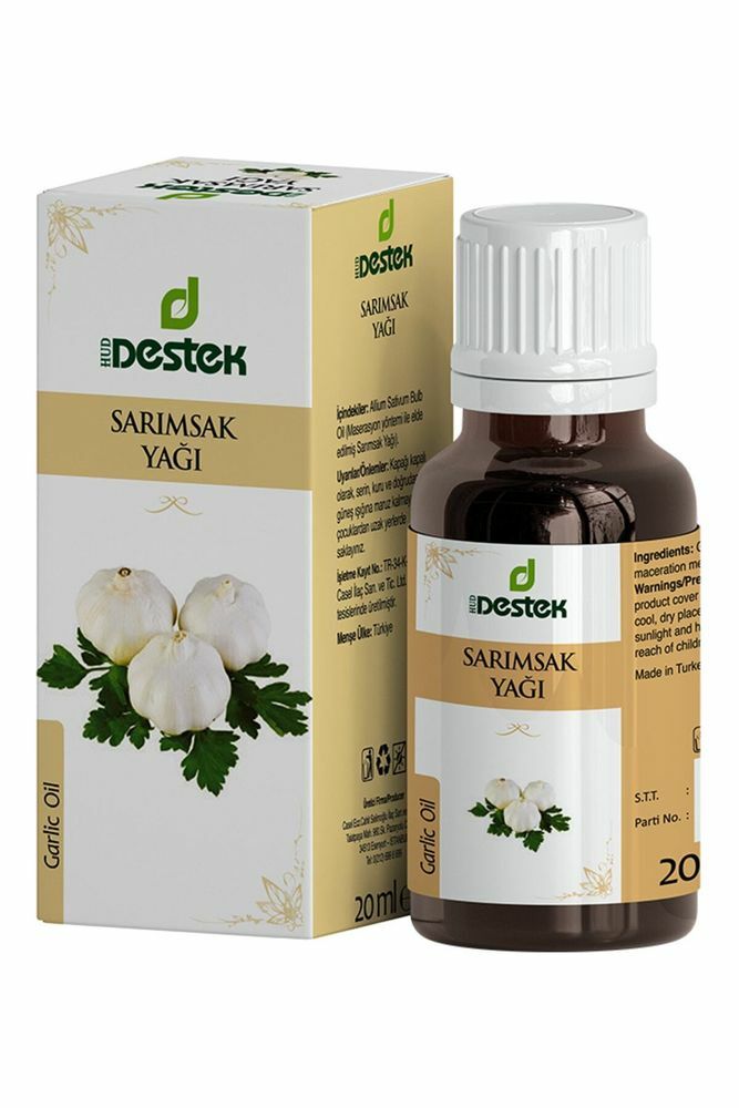 Destek Sarımsak Yağı (Soğuk Pres) 20 ml