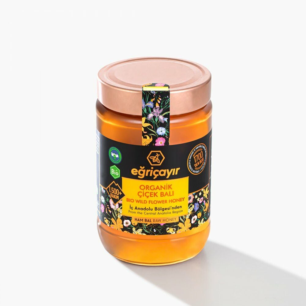 Eğriçayır Organik Çiçek Balı İç Anadolu 850g