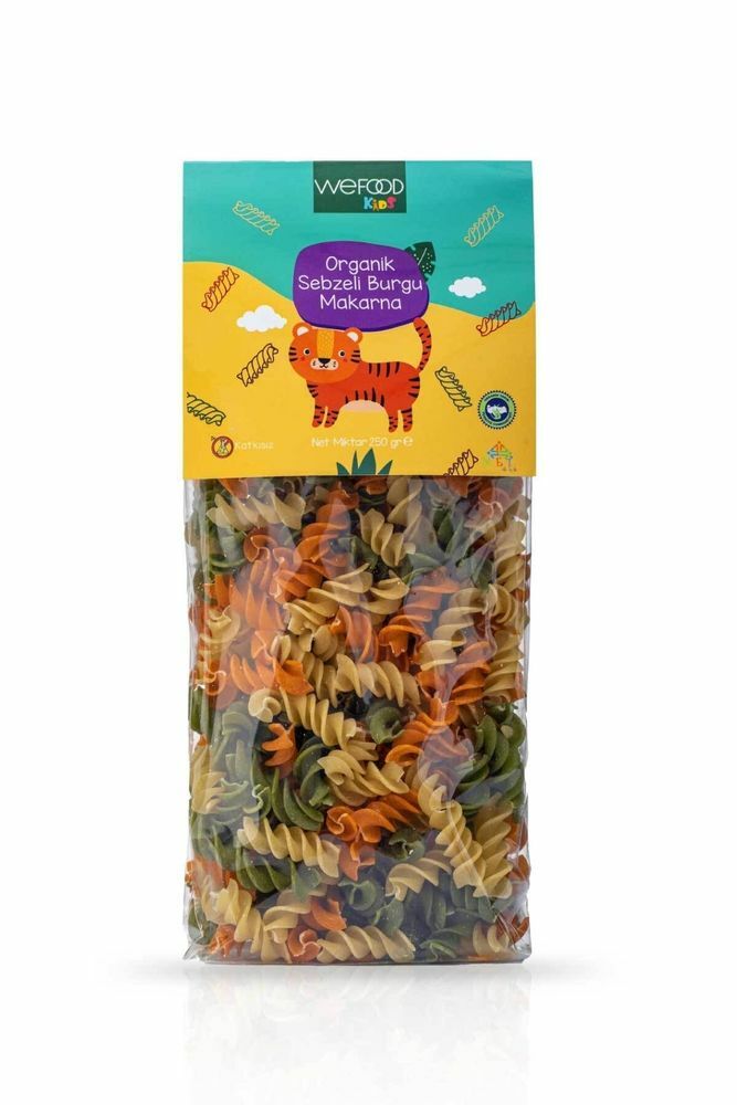 Wefood Kids Organik Sebzeli Burgu Makarna 250g