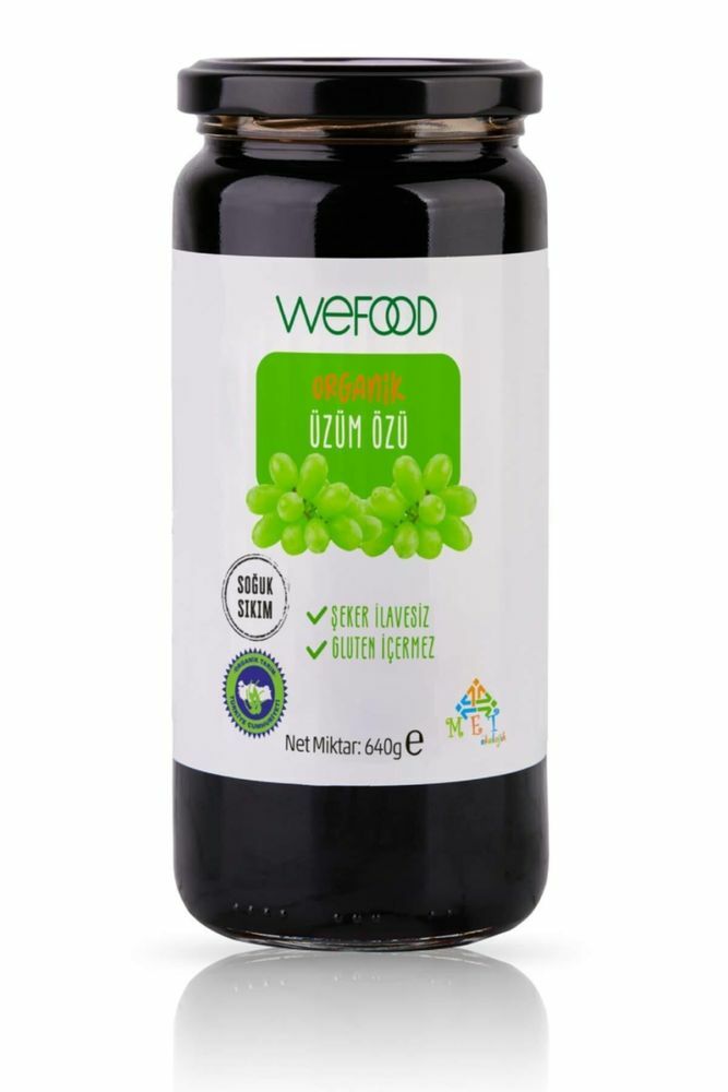 Wefood Organik Üzüm Özü 640g (Soğuk Sıkım)