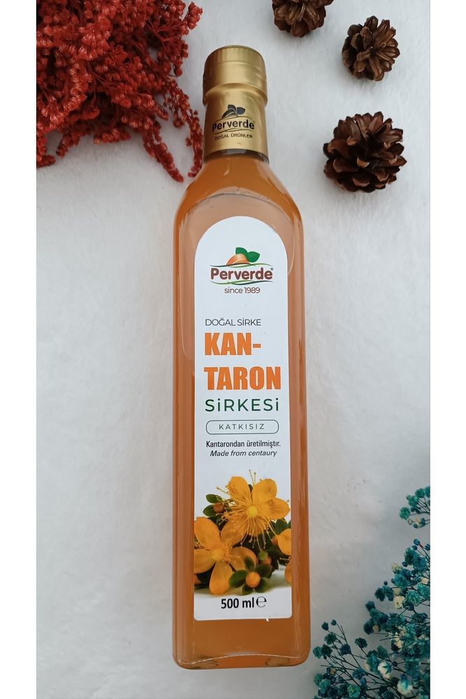 Perverde Kantaron Sirkesi Katkısız Doğal 500 ml