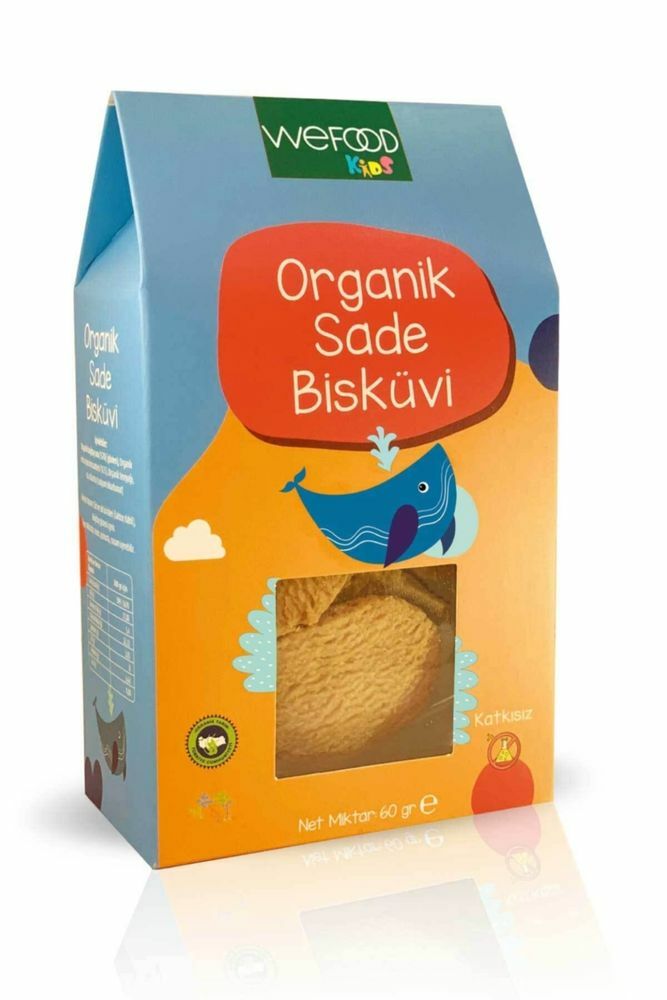 Wefood Kids Organik Sade Bisküvi (Tereyağlı) 60g