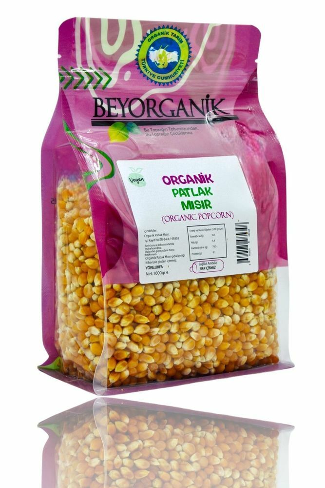 Organik Patlak Mısır 1000gr