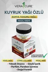 Kuyruk Yağı Özlü Bamya Tohumu Yağlı Krem (100ML) %100 Doğal Özel Formül