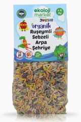 Organik Ruşeymli Sebzeli Arpa Şehriye250gr3Paket Organic Vermicelli Vegetable BarleyNoodle250Gr3pack
